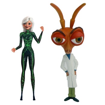 Monsters Vs Aliens Mini Figure 2-Pack B